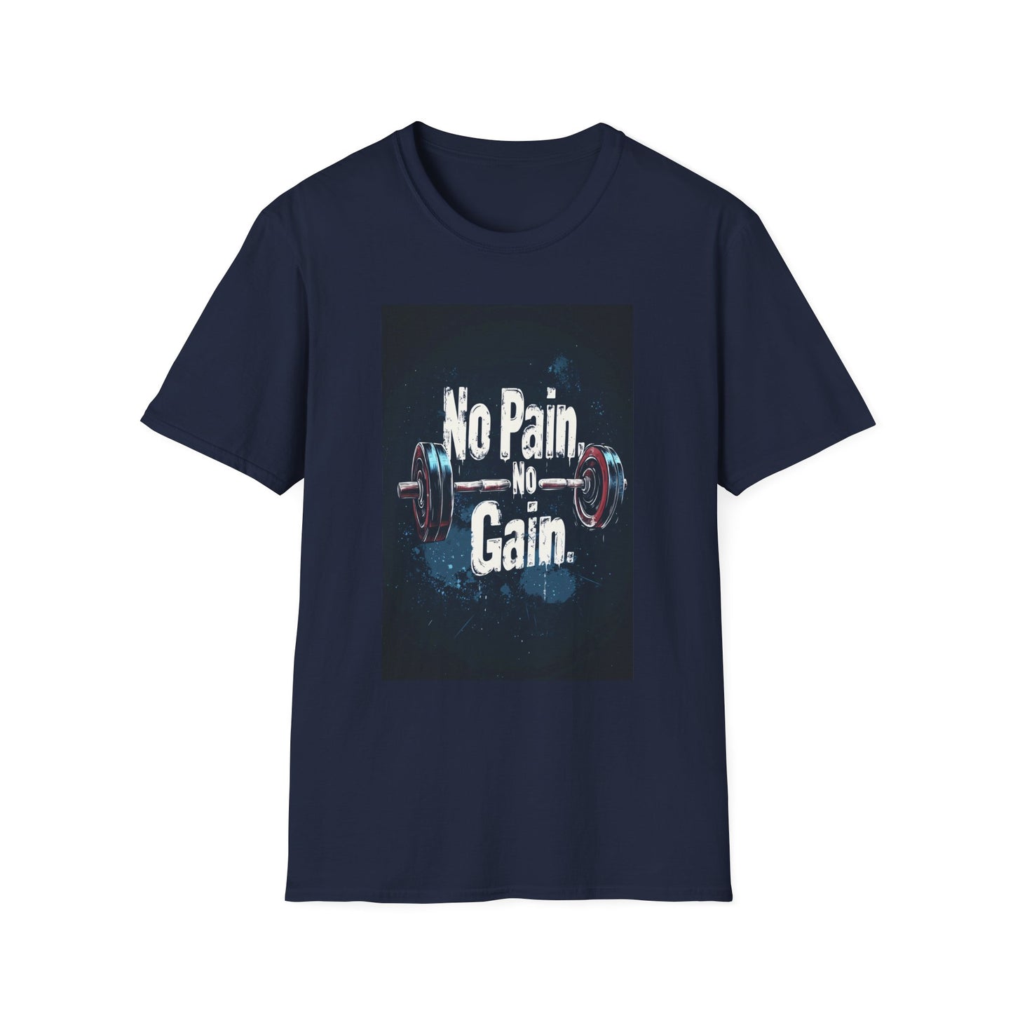No Pain No Gain Unisex Softstyle T-Shirt - Motivational Fitness Apparel - Tee Fusion Lab