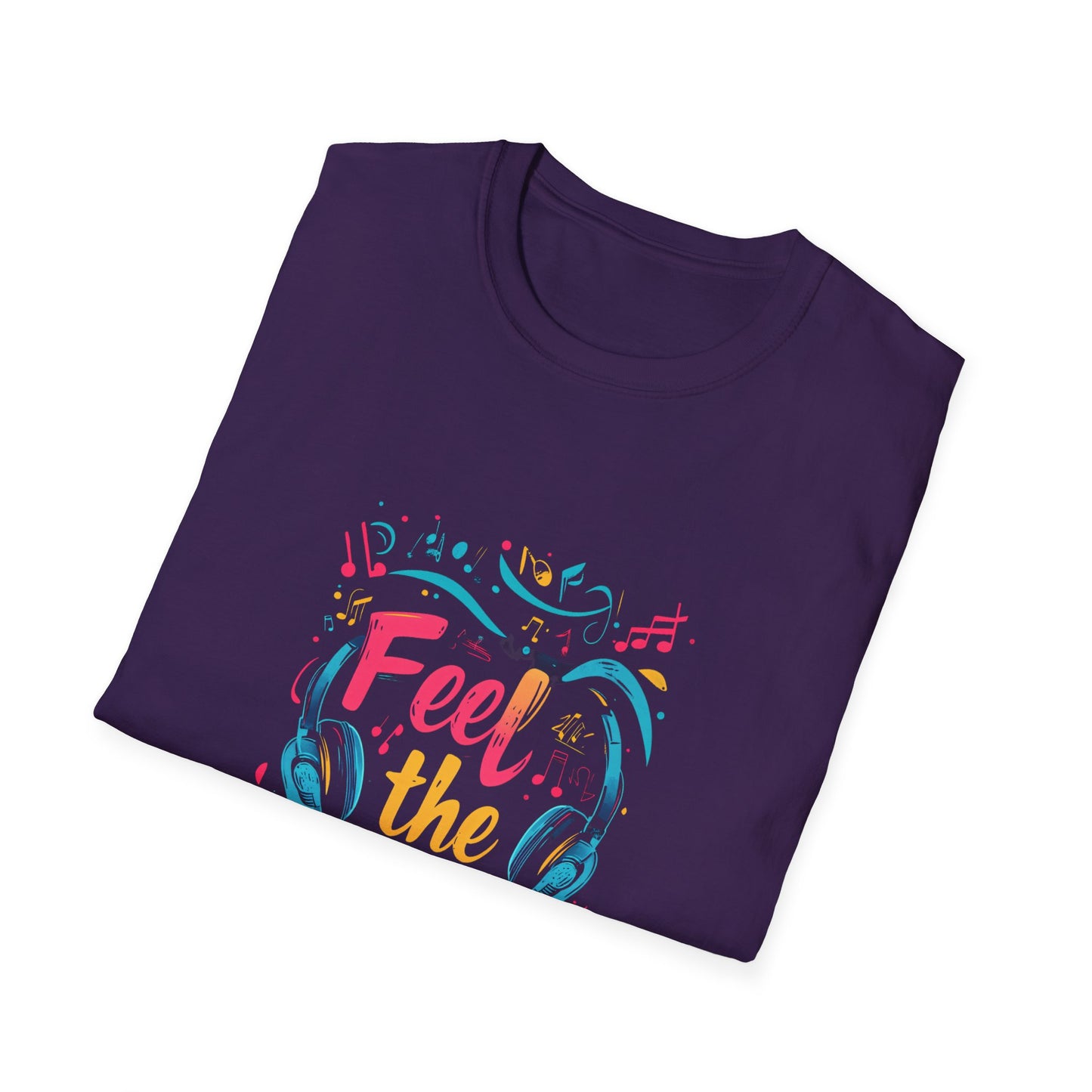 Feel the Beat Unisex Softstyle T-Shirt - Perfect Gift for Music Lovers