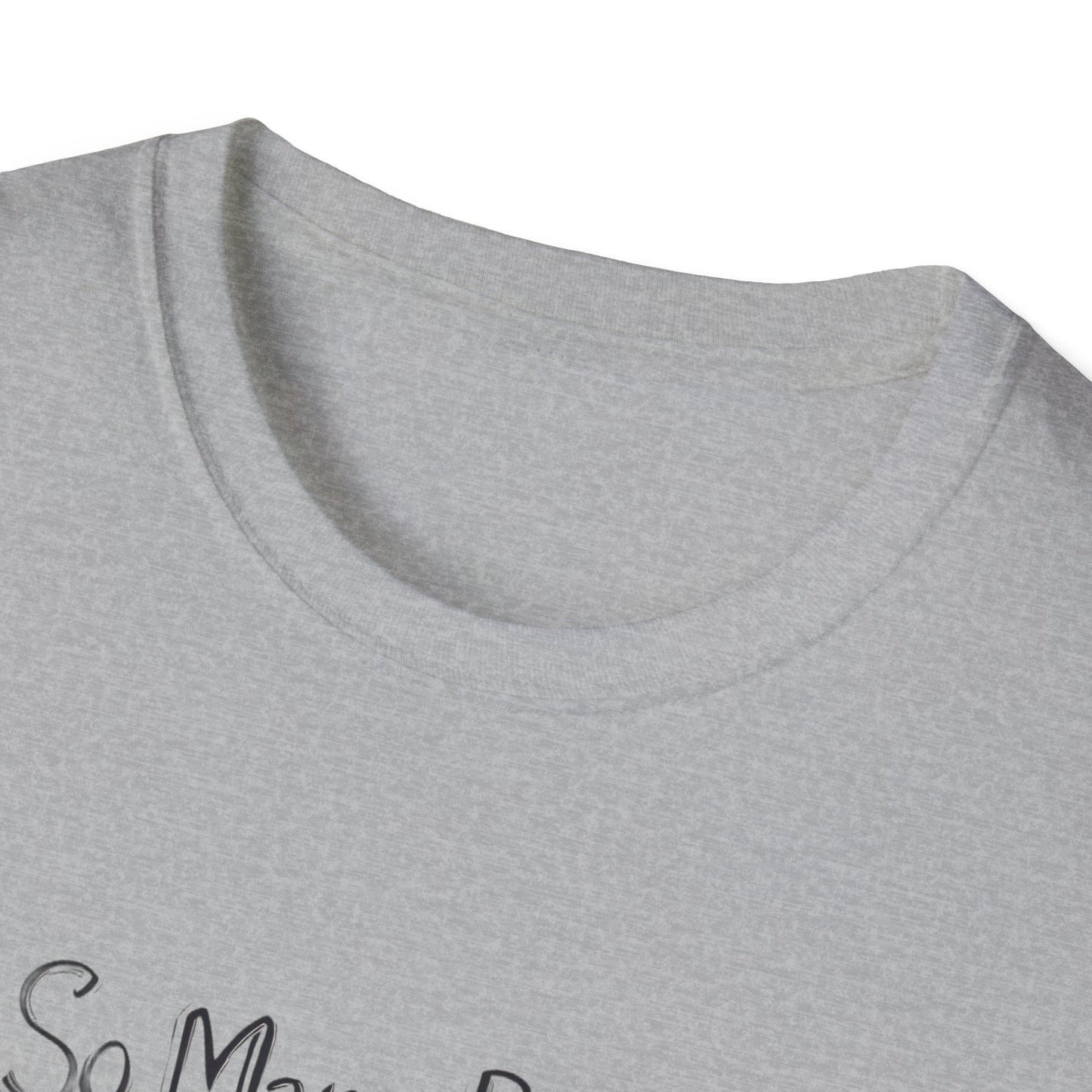 Book Lover's Unisex Softstyle T-Shirt - "So Many Books, So Little Time"