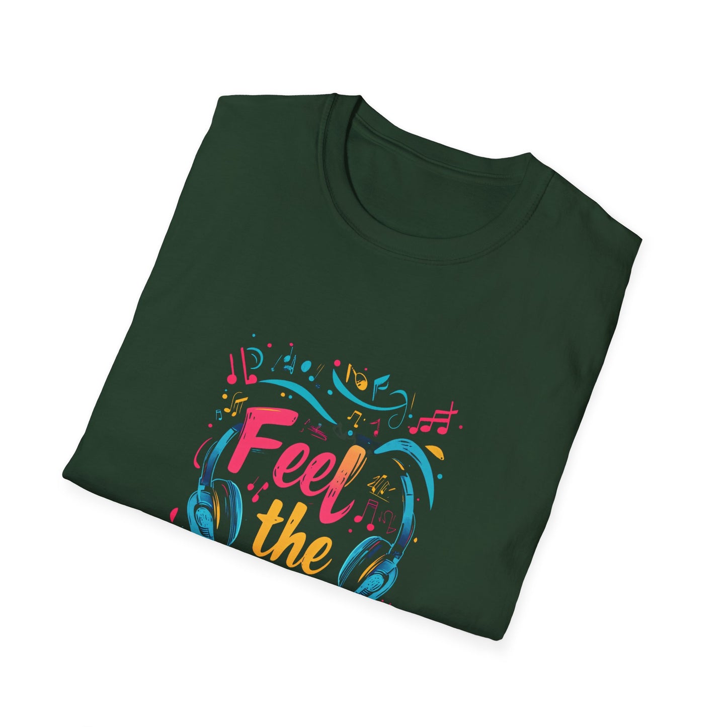 Feel the Beat Unisex Softstyle T-Shirt - Perfect Gift for Music Lovers