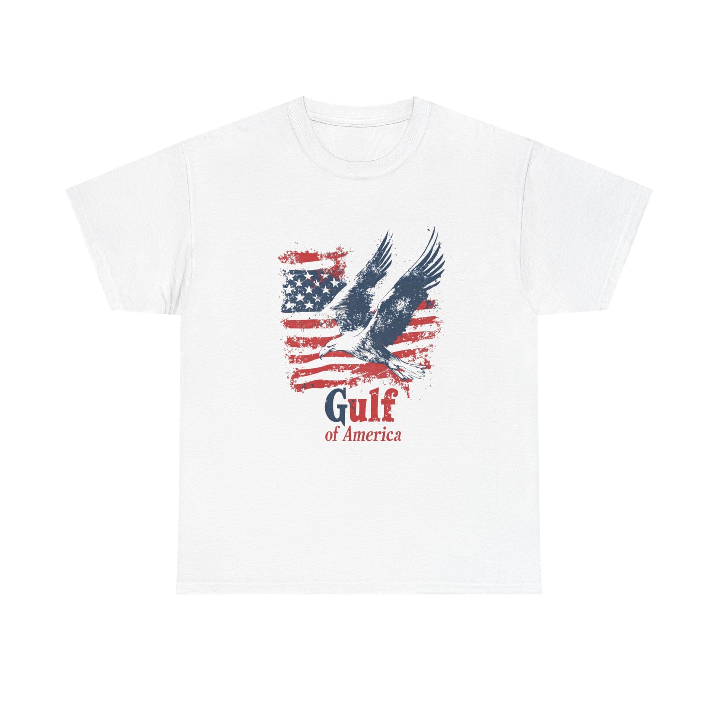 Patriotic Eagle Unisex Heavy Cotton Tee - Gulf of America - Tee Fusion Lab