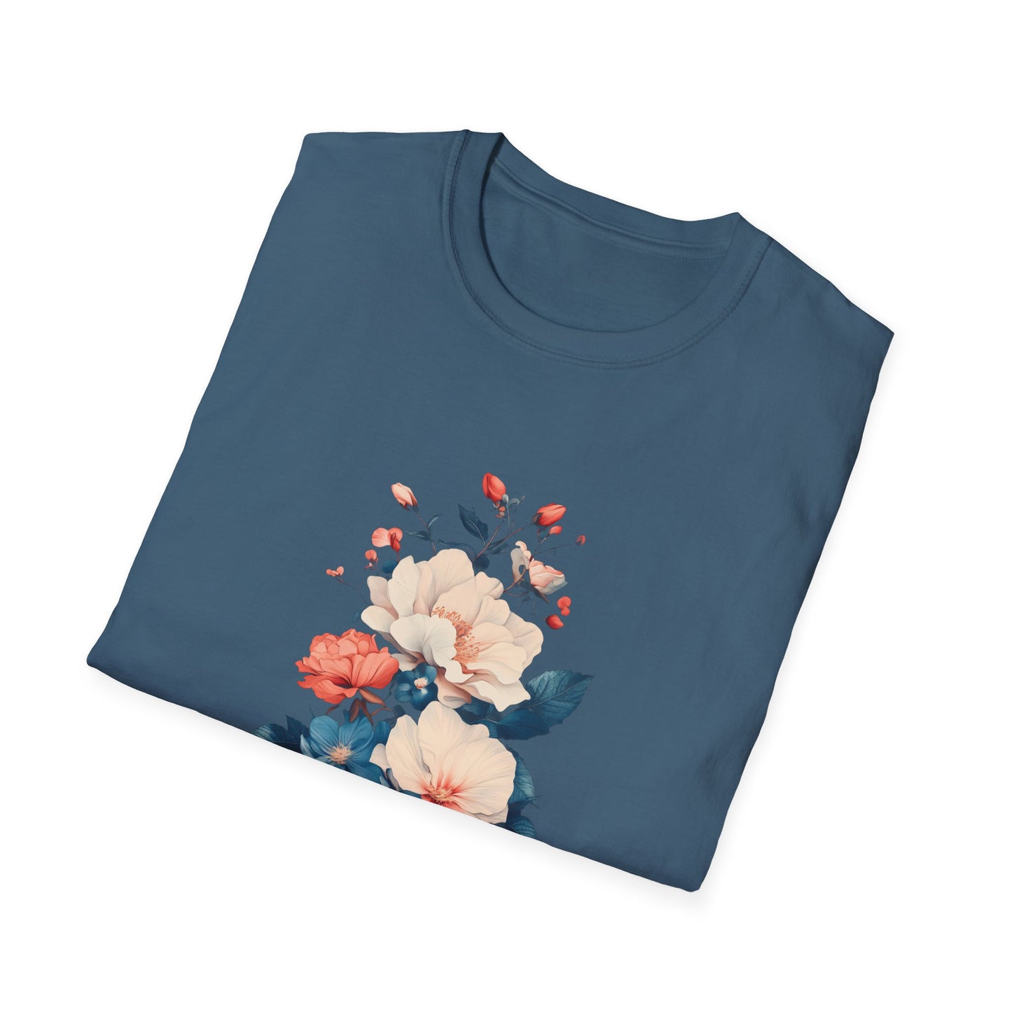 Floral Bouquet Unisex Softstyle T-Shirt - Perfect Gift for Nature Lovers