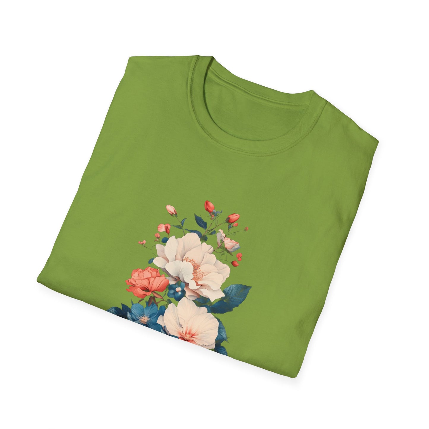 Floral Bouquet Unisex Softstyle T-Shirt - Perfect Gift for Nature Lovers