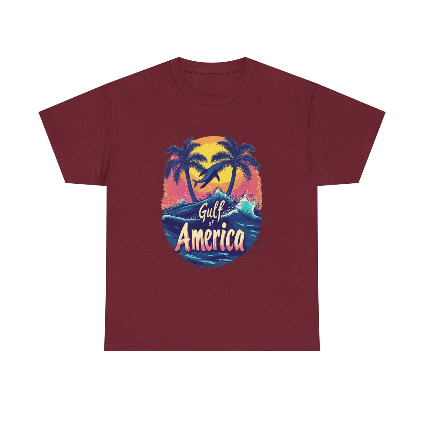 Gulf of America Unisex Heavy Cotton Tee - Tropical Beach Vibes