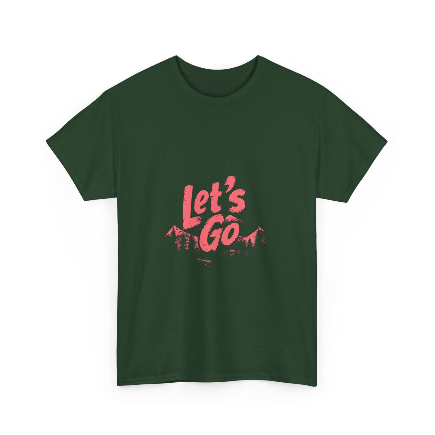 Adventure Ready Unisex Heavy Cotton Tee - 'Let's Go' Graphic Shirt
