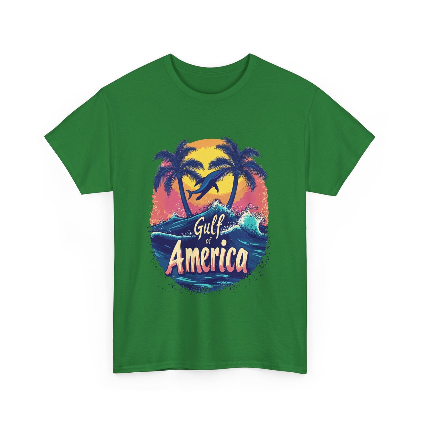 Gulf of America Unisex Heavy Cotton Tee - Tropical Beach Vibes