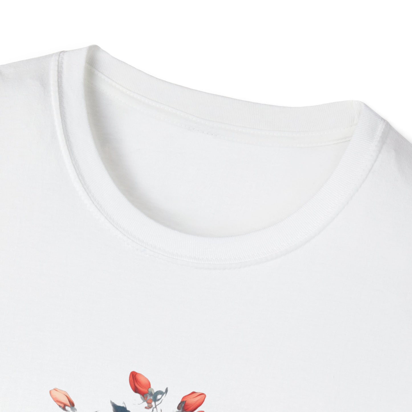 Floral Design Unisex Softstyle T-Shirt – Perfect for Everyday Wear and Spring Celebrations
