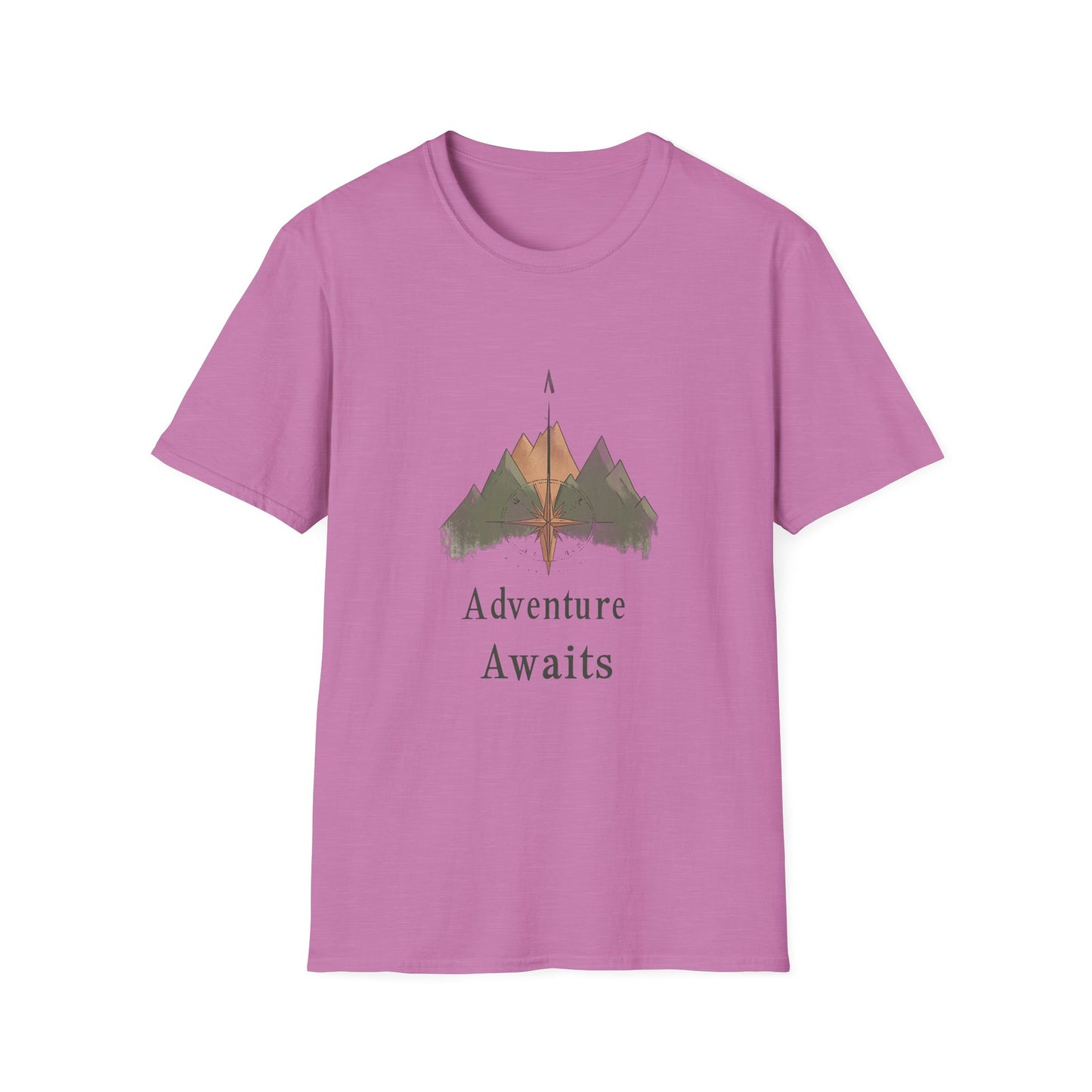 Adventure Awaits Unisex Softstyle T-Shirt - Perfect for Outdoor Enthusiasts