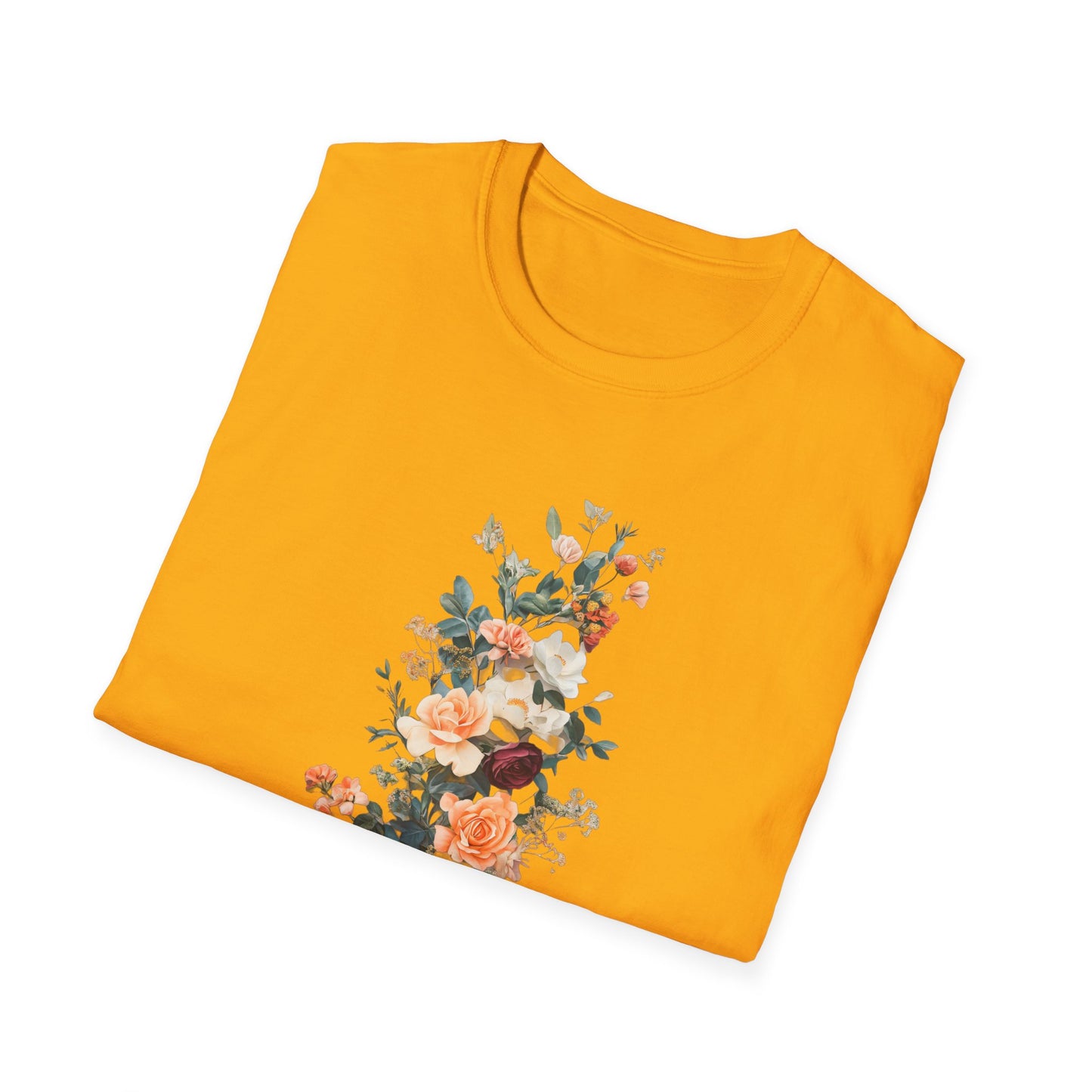 Floral Unisex Softstyle T-Shirt - Perfect for Spring Celebrations