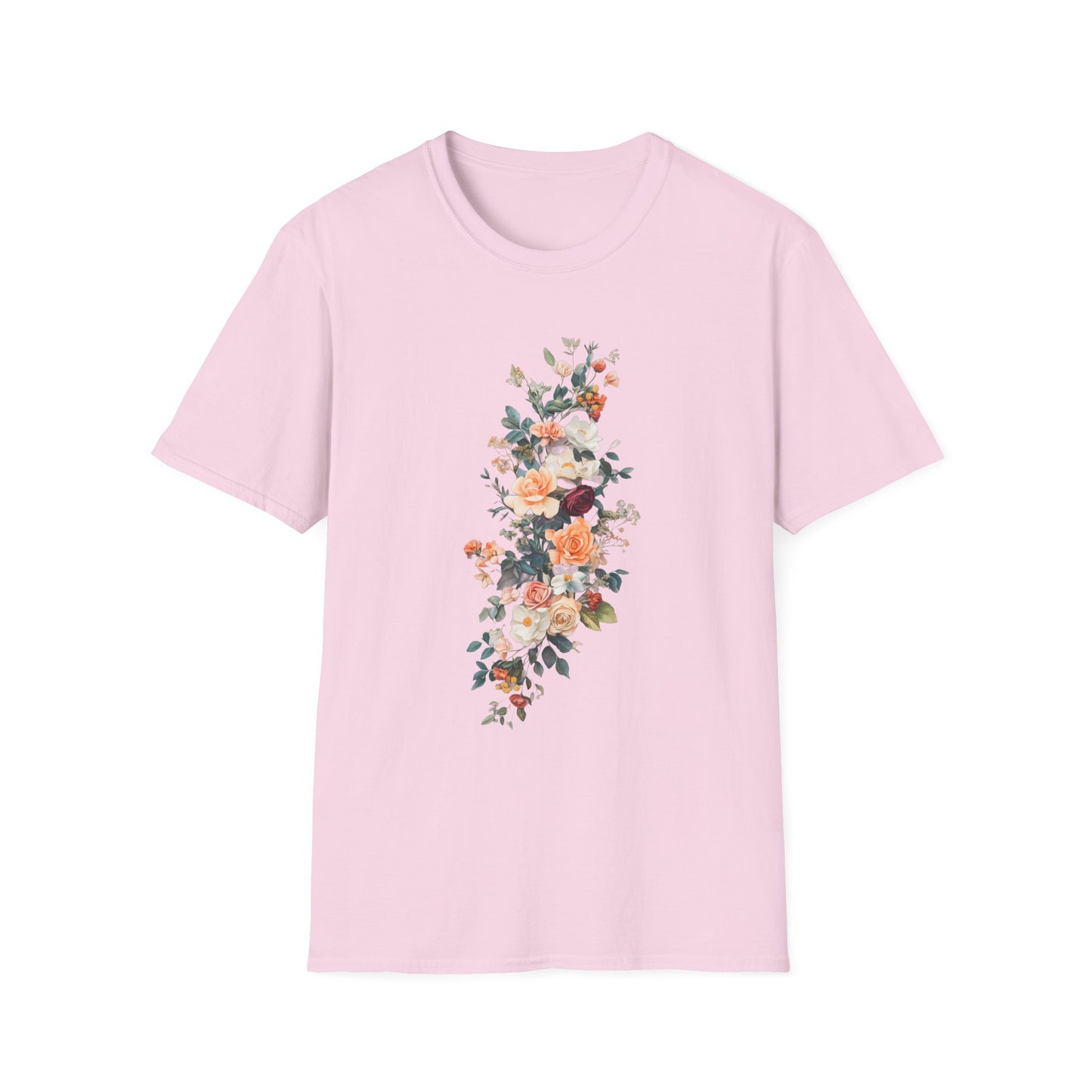 Floral Unisex Softstyle T-Shirt - Perfect for Spring Celebrations