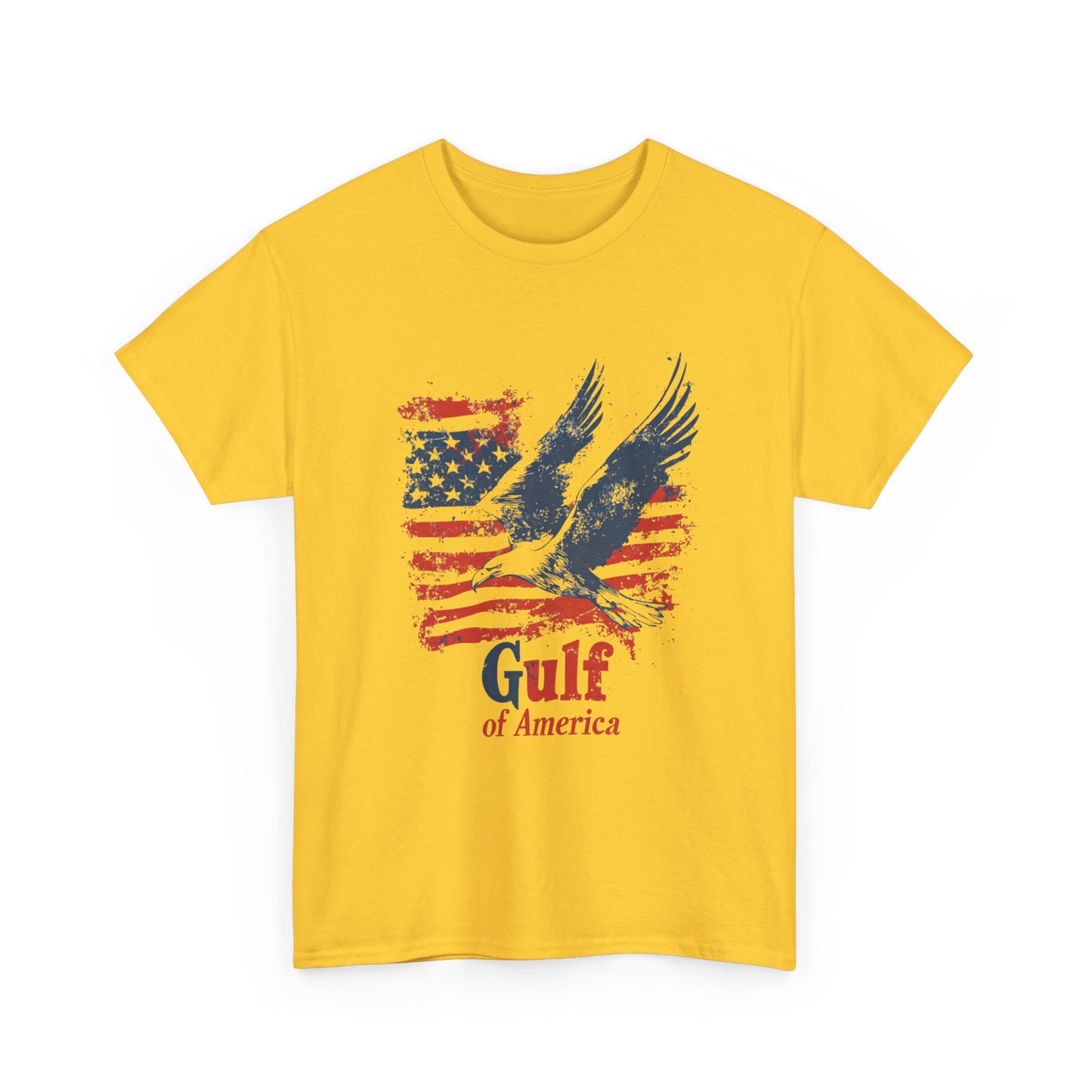 Patriotic Eagle Unisex Heavy Cotton Tee - Gulf of America - Tee Fusion Lab