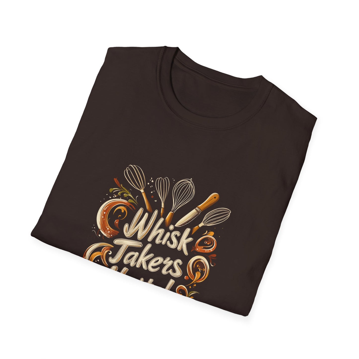 Whisk Takers Unite Unisex Softstyle T-Shirt - Perfect for Bakers and Cooking Enthusiasts - Tee Fusion Lab