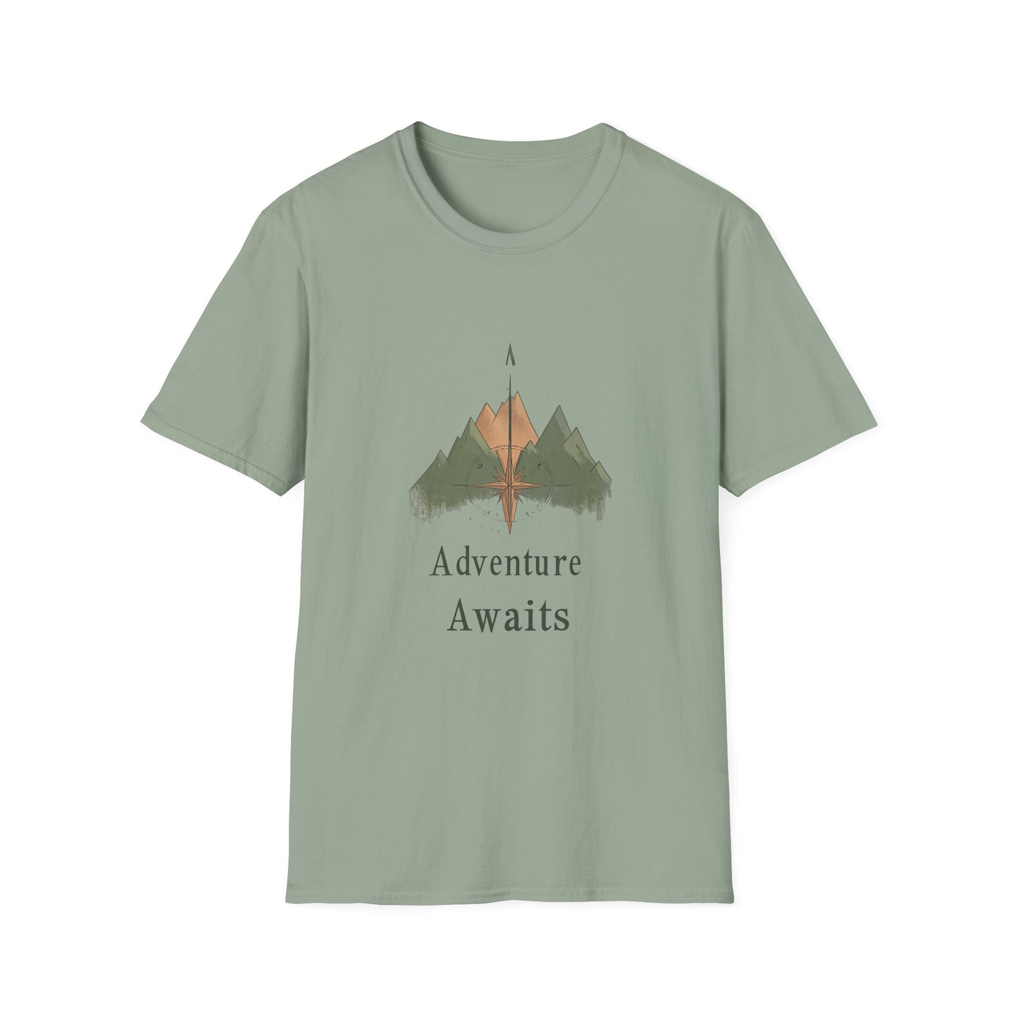 Adventure Awaits Unisex Softstyle T-Shirt - Perfect for Outdoor Enthusiasts