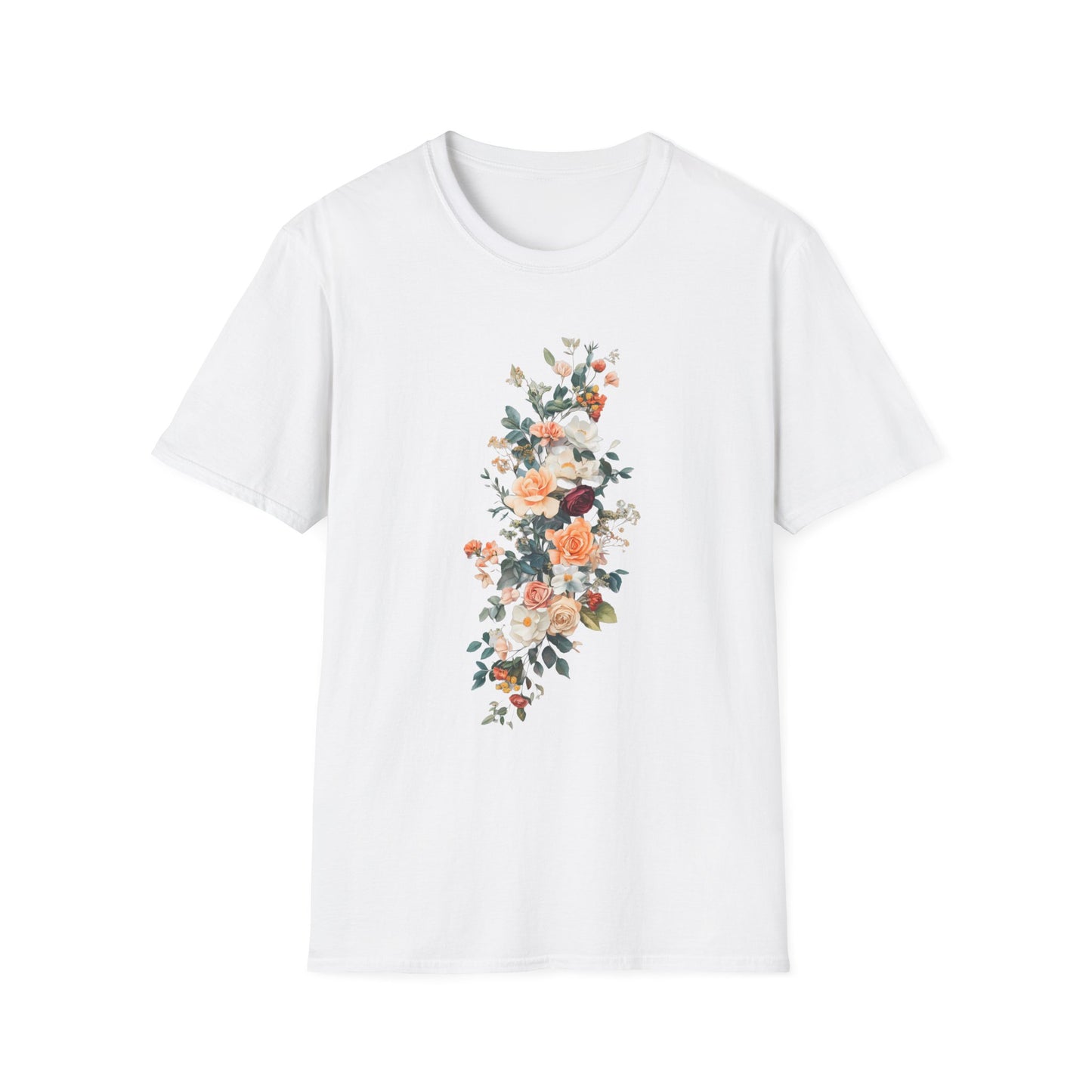 Floral Unisex Softstyle T-Shirt - Perfect for Spring Celebrations