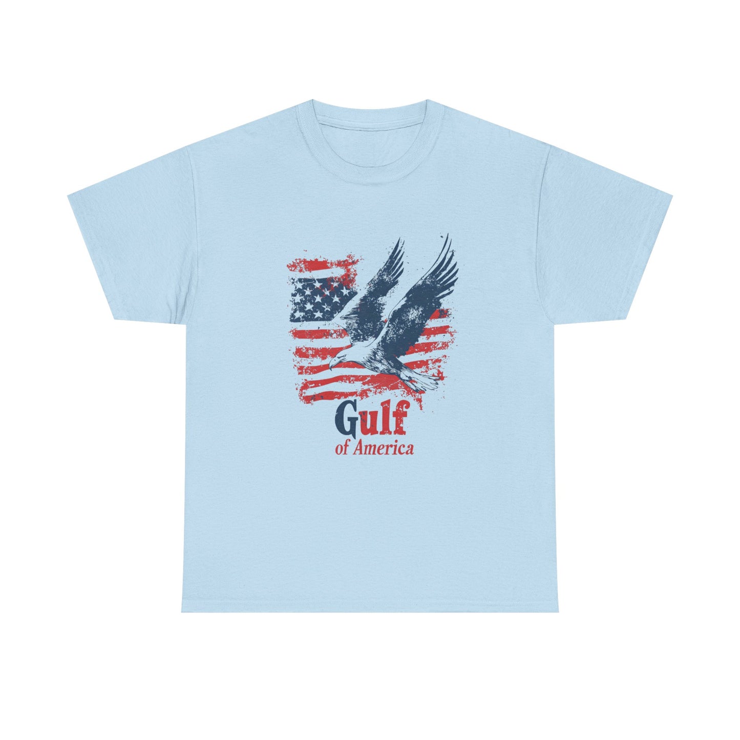 Patriotic Eagle Unisex Heavy Cotton Tee - Gulf of America - Tee Fusion Lab