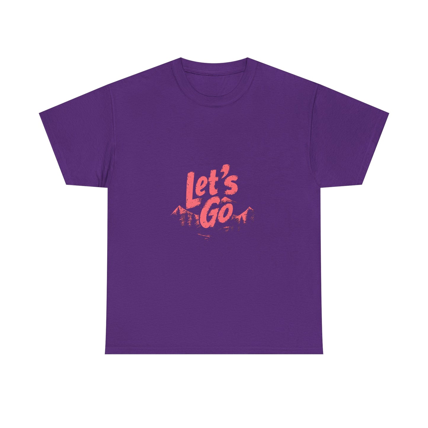 Adventure Ready Unisex Heavy Cotton Tee - 'Let's Go' Graphic Shirt
