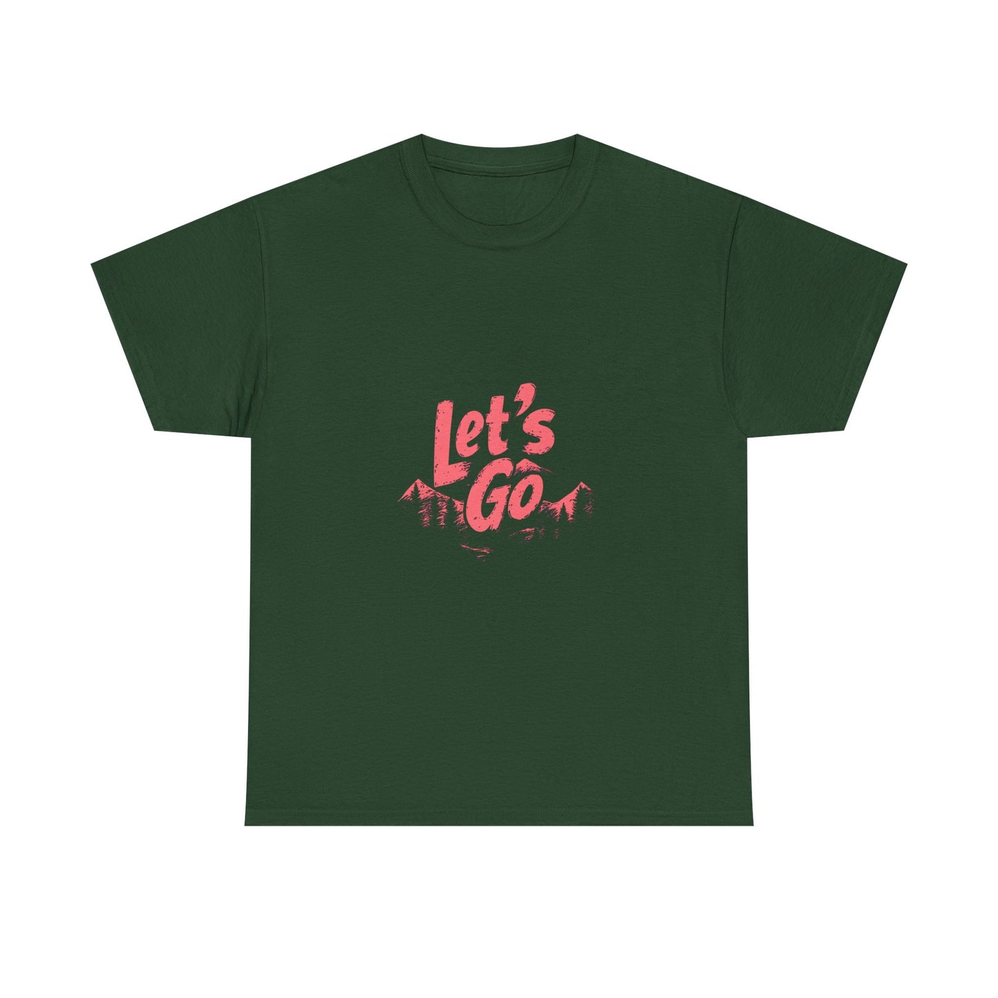 Adventure Ready Unisex Heavy Cotton Tee - 'Let's Go' Graphic Shirt