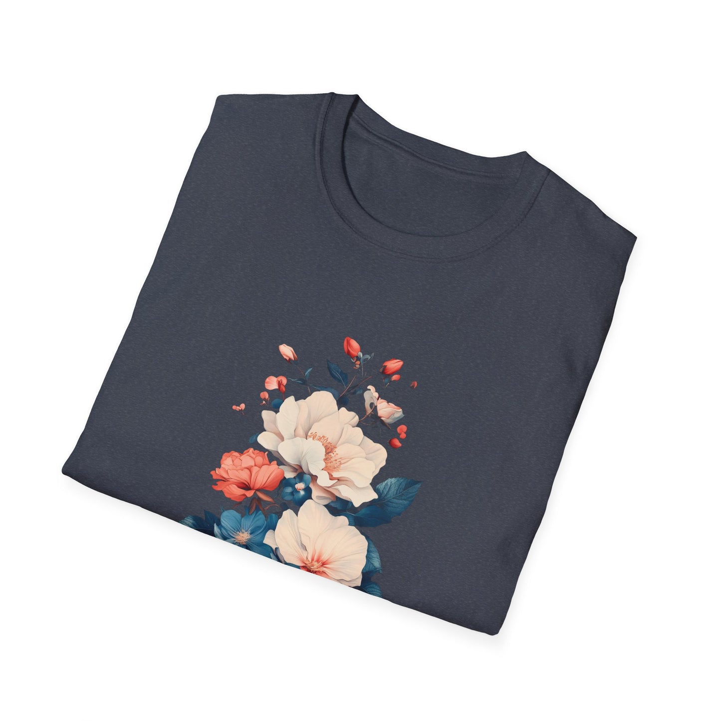 Floral Bouquet Unisex Softstyle T-Shirt - Perfect Gift for Nature Lovers